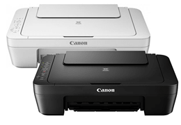 Canon MG2550S printers, 2 units, white and black models