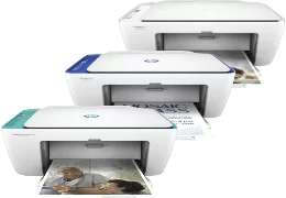 Stampante HP DeskJet serie 2600, tre unità, colori assortiti