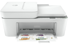 HP DeskJet 4121e printer, white.