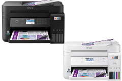 Epson EcoTank ET-3850 printer, black / white.