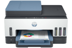 HP Smart Tank 7606 printer, gray / blue.
