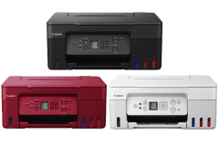 Canon G3770 printer, black/white/red